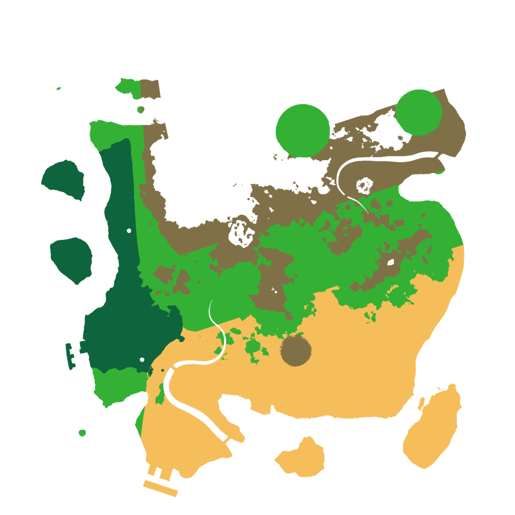 Biome Rust Map: Procedural Map, Size: 3000, Seed: 47334617