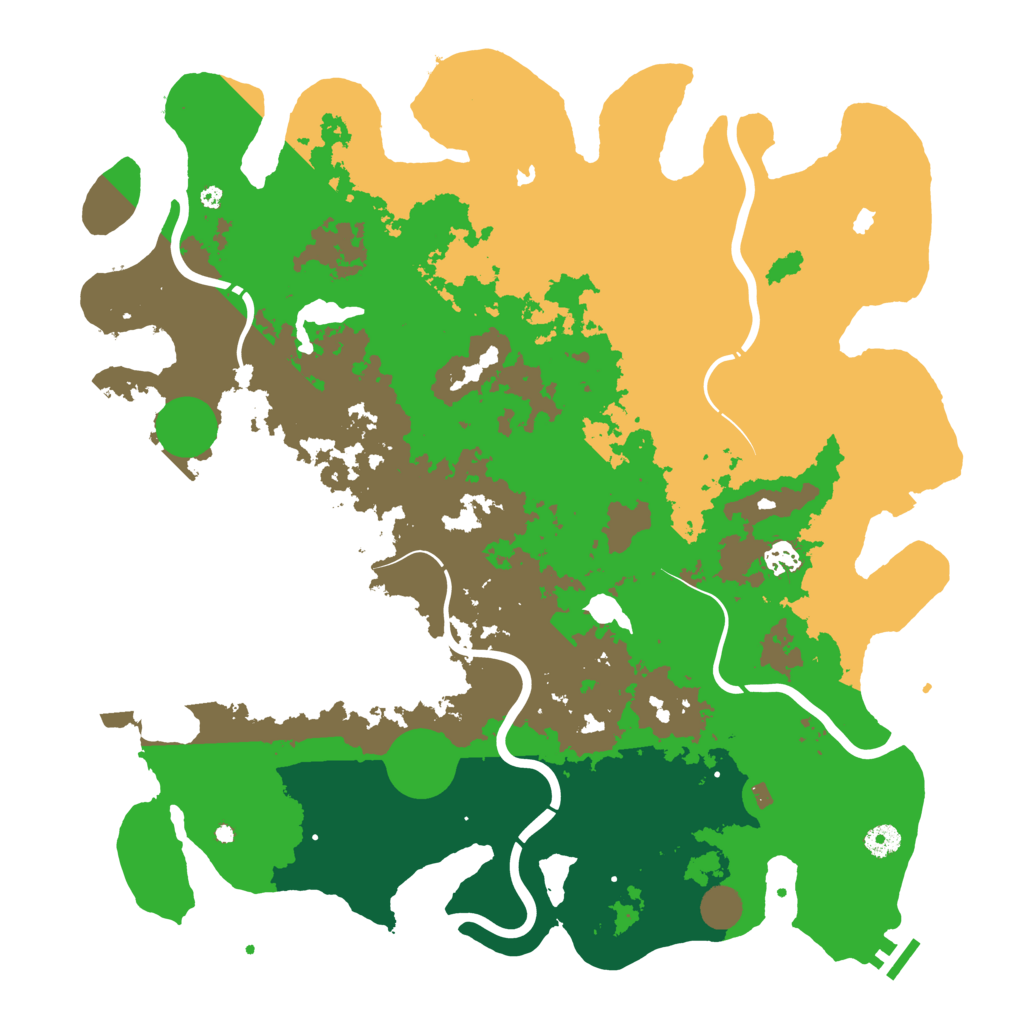 Biome Rust Map: Procedural Map, Size: 4500, Seed: 1735419200