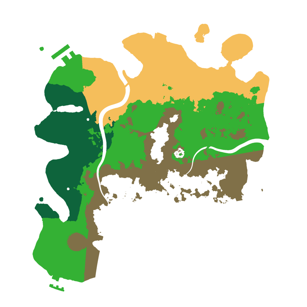 Biome Rust Map: Procedural Map, Size: 3000, Seed: 436589391