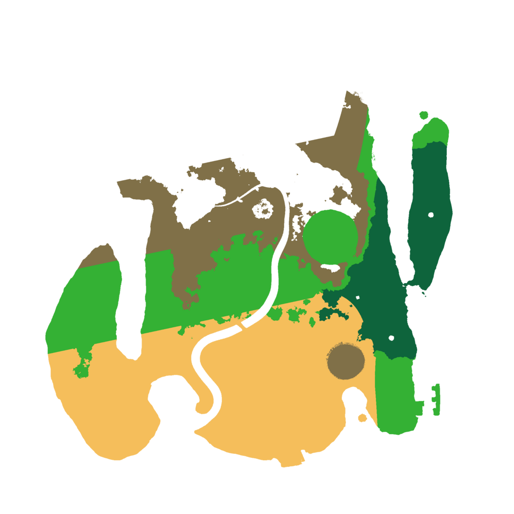 Biome Rust Map: Procedural Map, Size: 2500, Seed: 50575