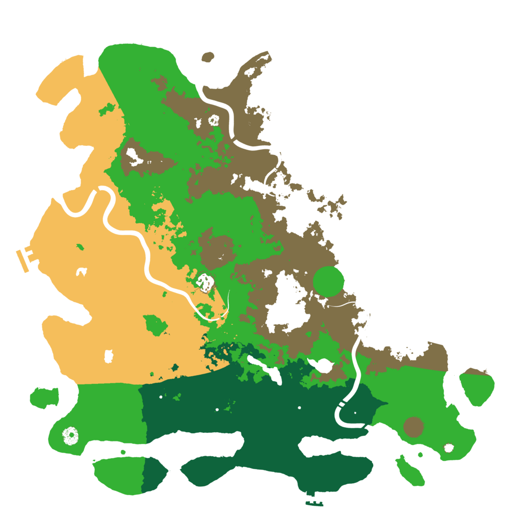 Biome Rust Map: Procedural Map, Size: 4500, Seed: 2076371107