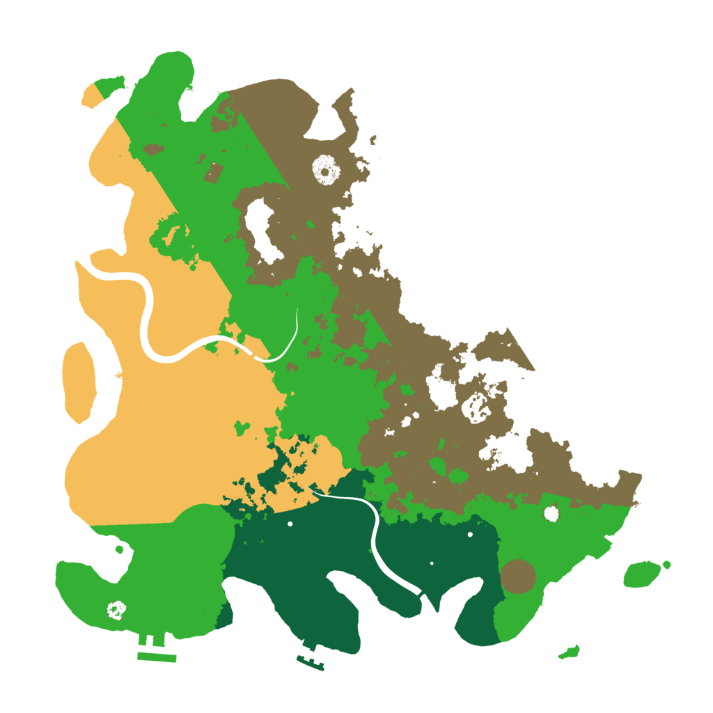 Biome Rust Map: Procedural Map, Size: 3700, Seed: 1704426921