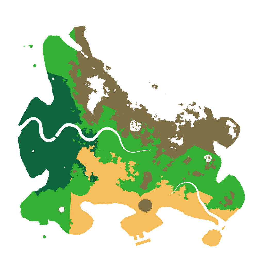 Biome Rust Map: Procedural Map, Size: 3500, Seed: 1364408435