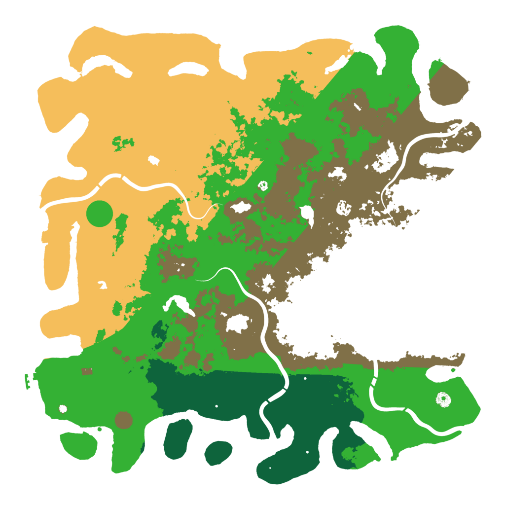 Biome Rust Map: Procedural Map, Size: 5000, Seed: 1356798757