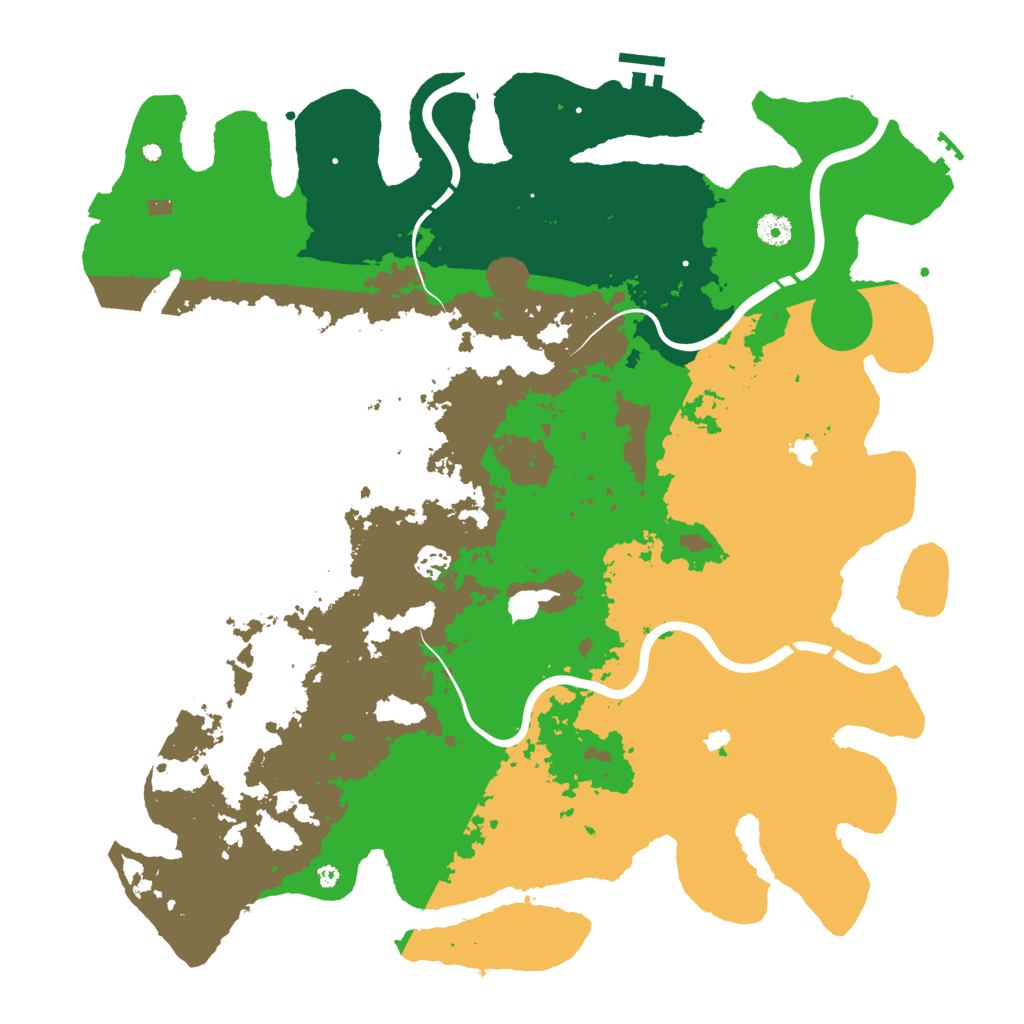 Biome Rust Map: Procedural Map, Size: 4500, Seed: 166856579
