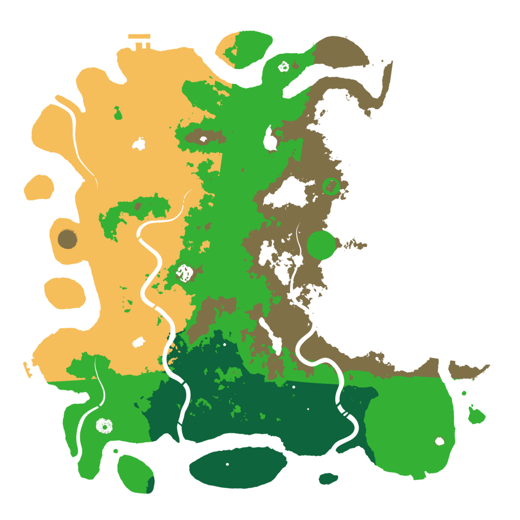 Biome Rust Map: Procedural Map, Size: 4750, Seed: 689123