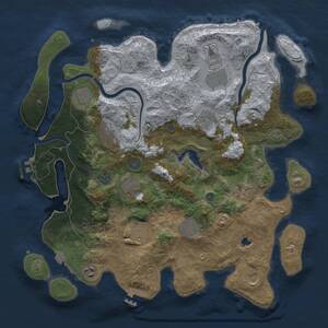 Thumbnail Rust Map: Procedural Map, Size: 4000, Seed: 936004932, 19 Monuments
