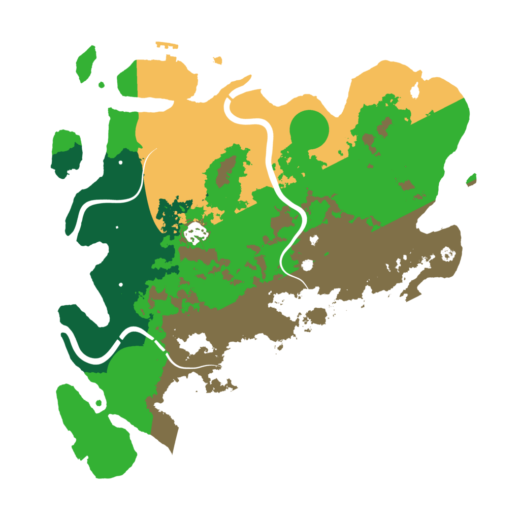 Biome Rust Map: Procedural Map, Size: 3500, Seed: 1964585104