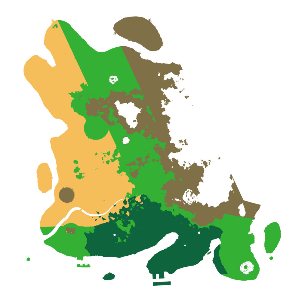 Biome Rust Map: Procedural Map, Size: 3500, Seed: 1082221597
