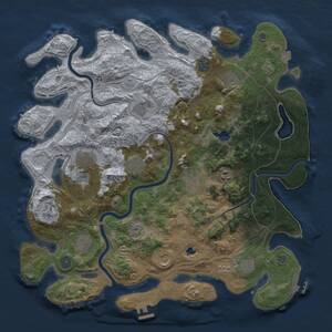 Thumbnail Rust Map: Procedural Map, Size: 4250, Seed: 1604850921, 17 Monuments