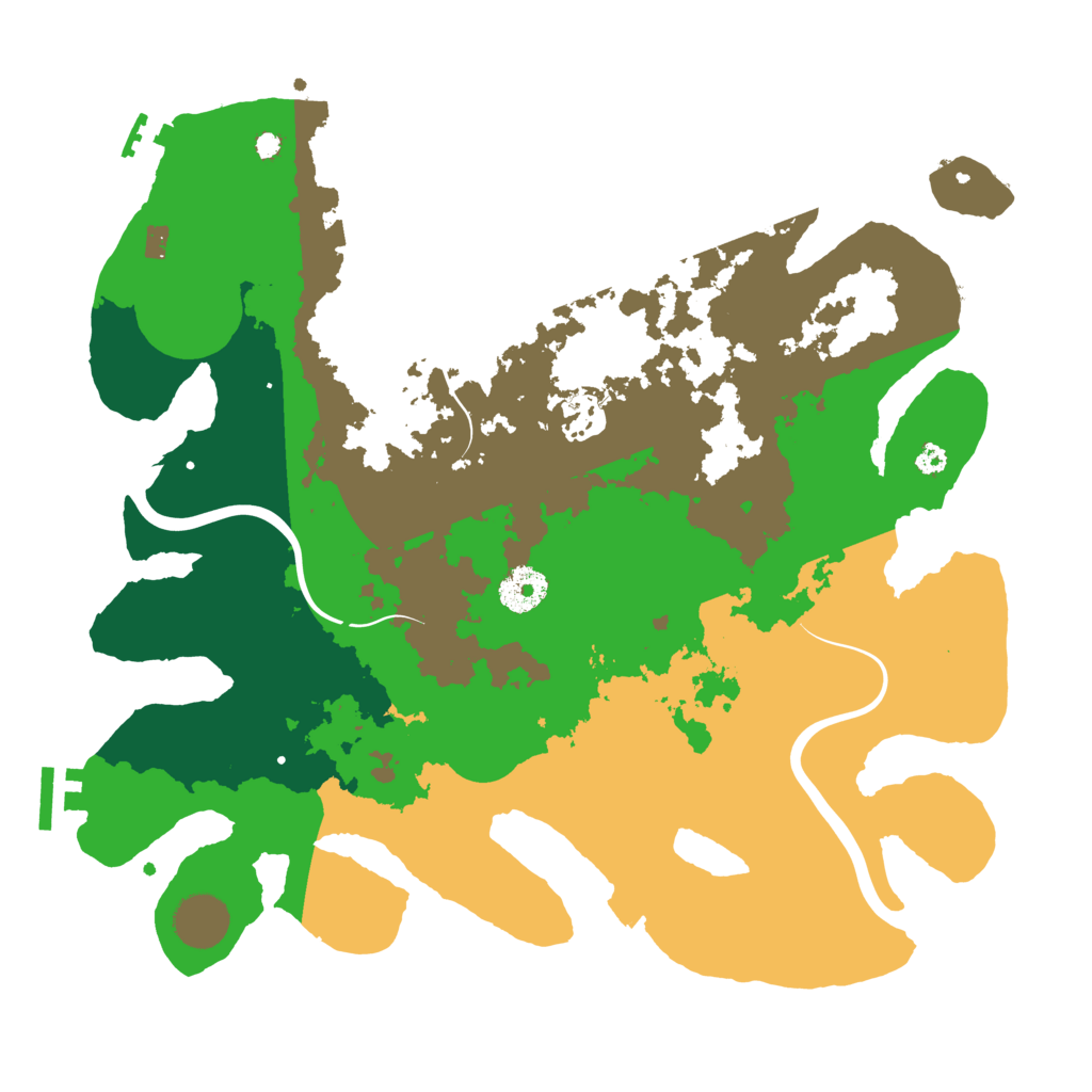 Biome Rust Map: Procedural Map, Size: 3500, Seed: 1962309386