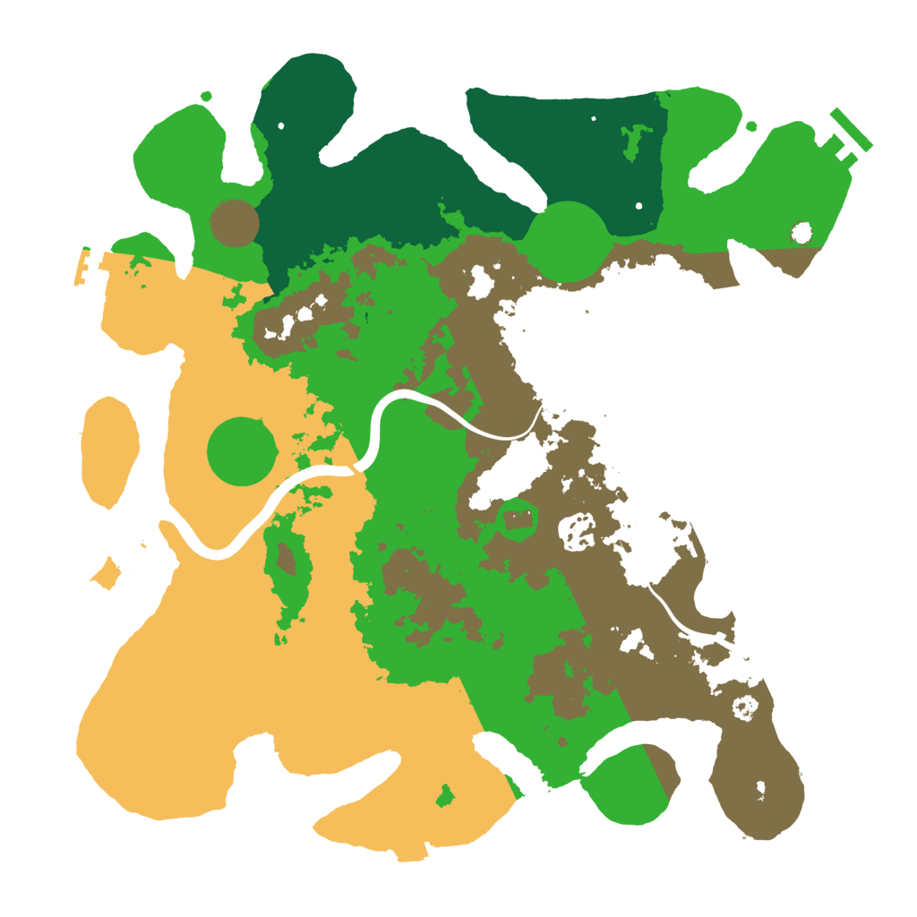 Biome Rust Map: Procedural Map, Size: 3500, Seed: 913243243