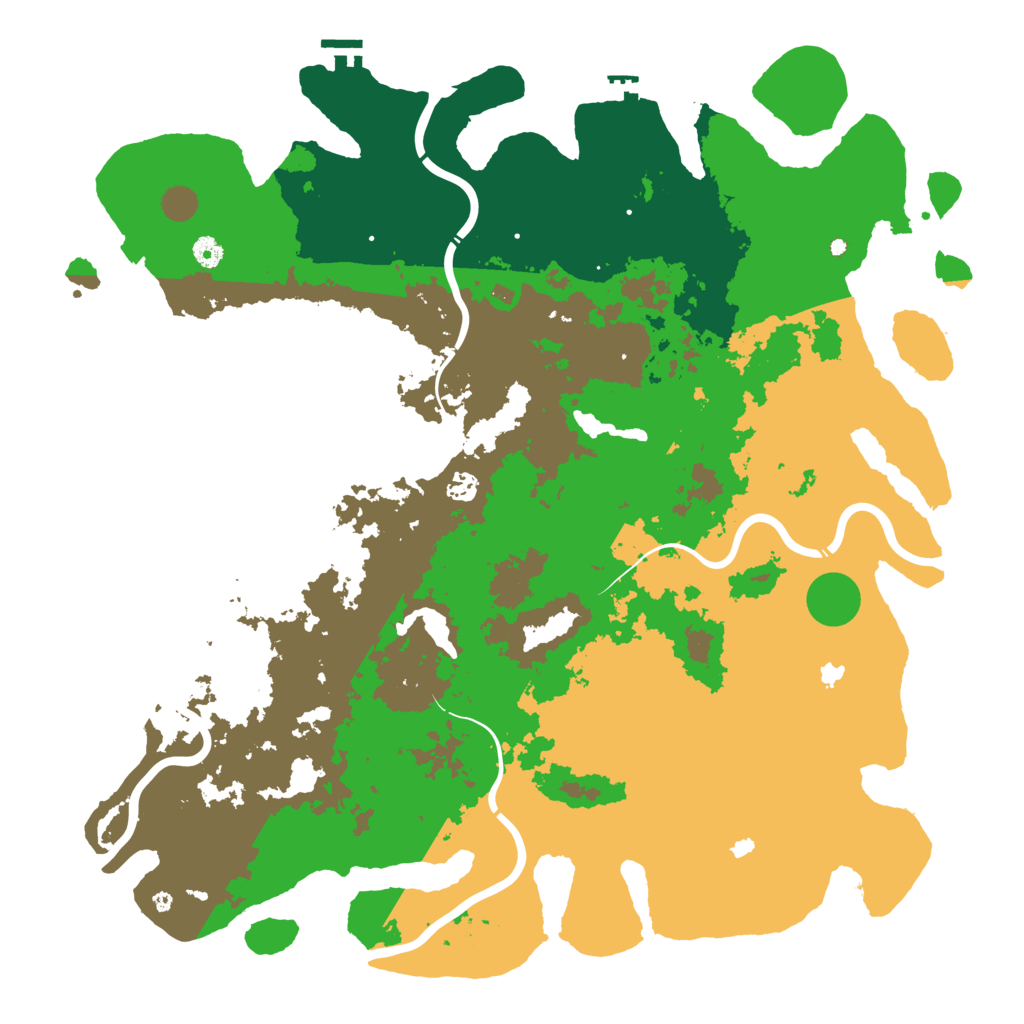 Biome Rust Map: Procedural Map, Size: 5000, Seed: 1199072202