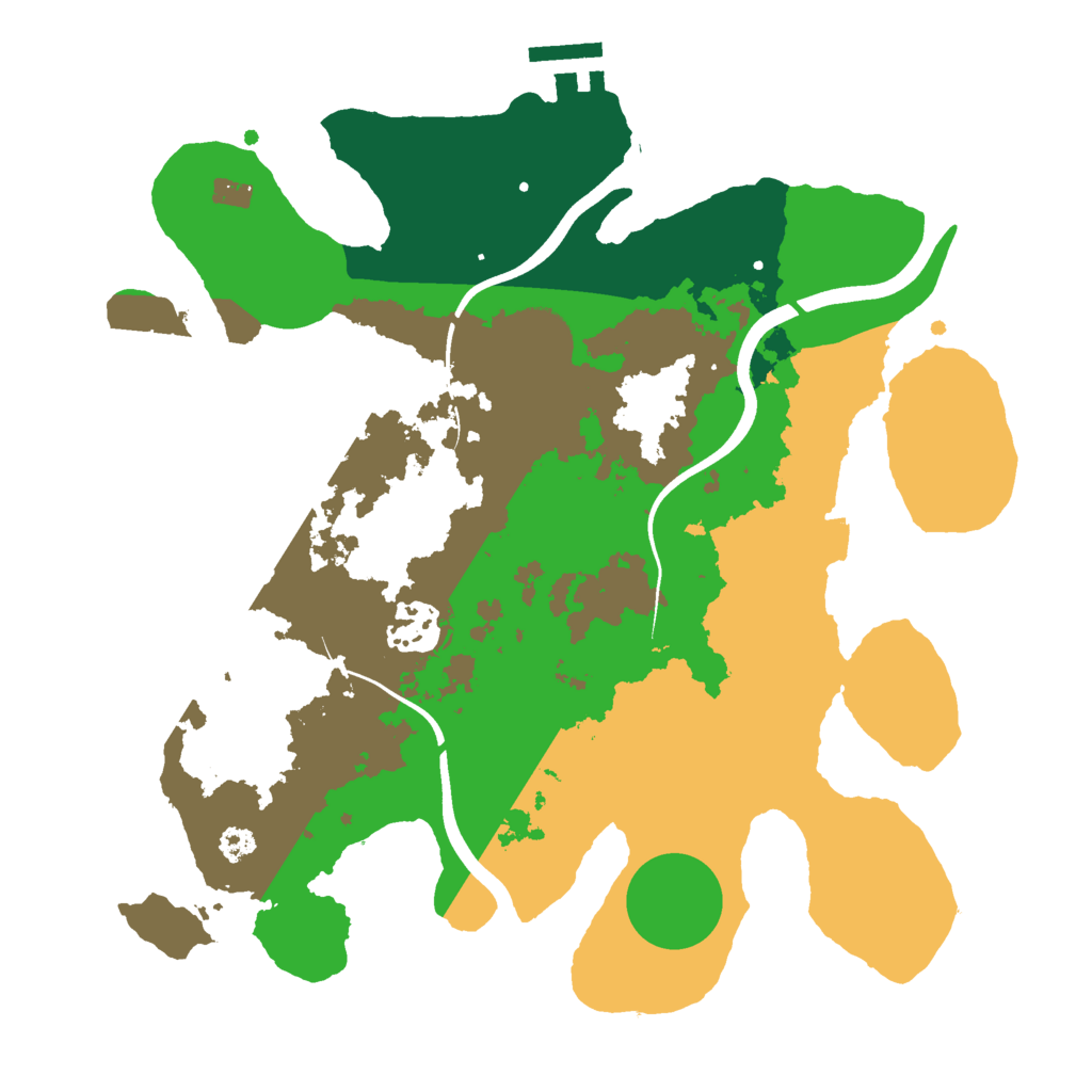 Biome Rust Map: Procedural Map, Size: 3000, Seed: 661186796