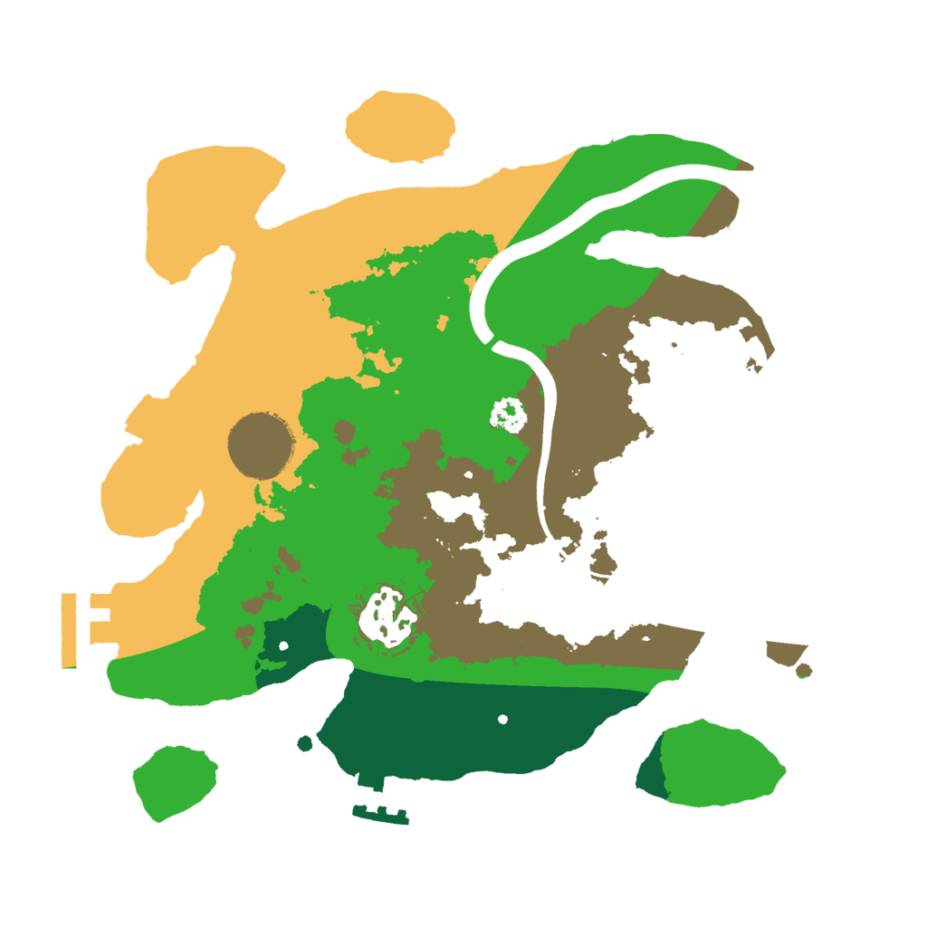Biome Rust Map: Procedural Map, Size: 2500, Seed: 802137392