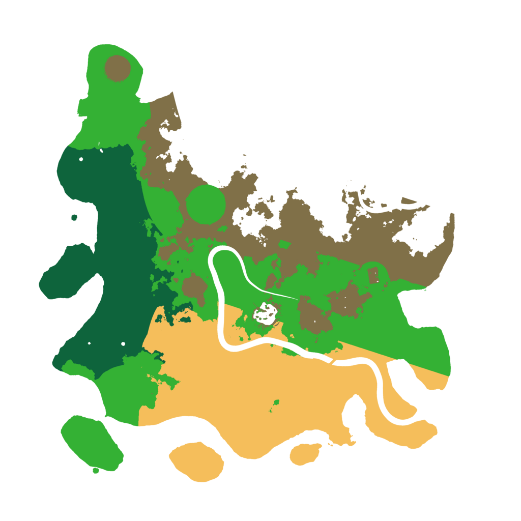 Biome Rust Map: Procedural Map, Size: 3500, Seed: 1293617689