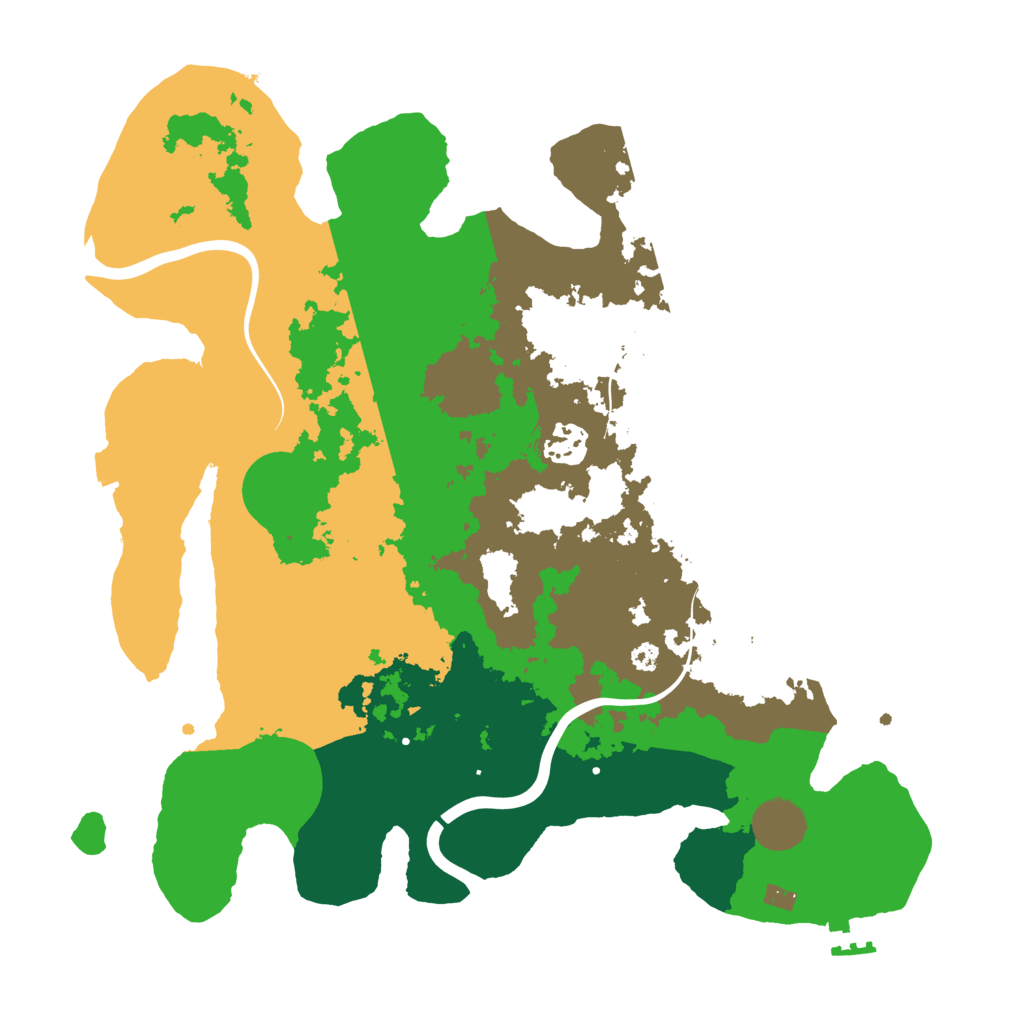Biome Rust Map: Procedural Map, Size: 3500, Seed: 1940575617