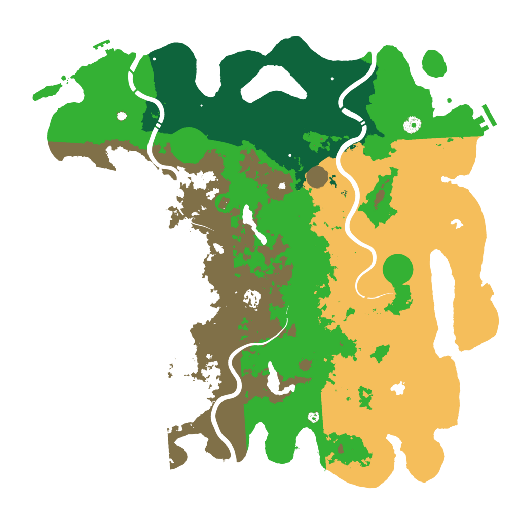 Biome Rust Map: Procedural Map, Size: 4500, Seed: 1476430935