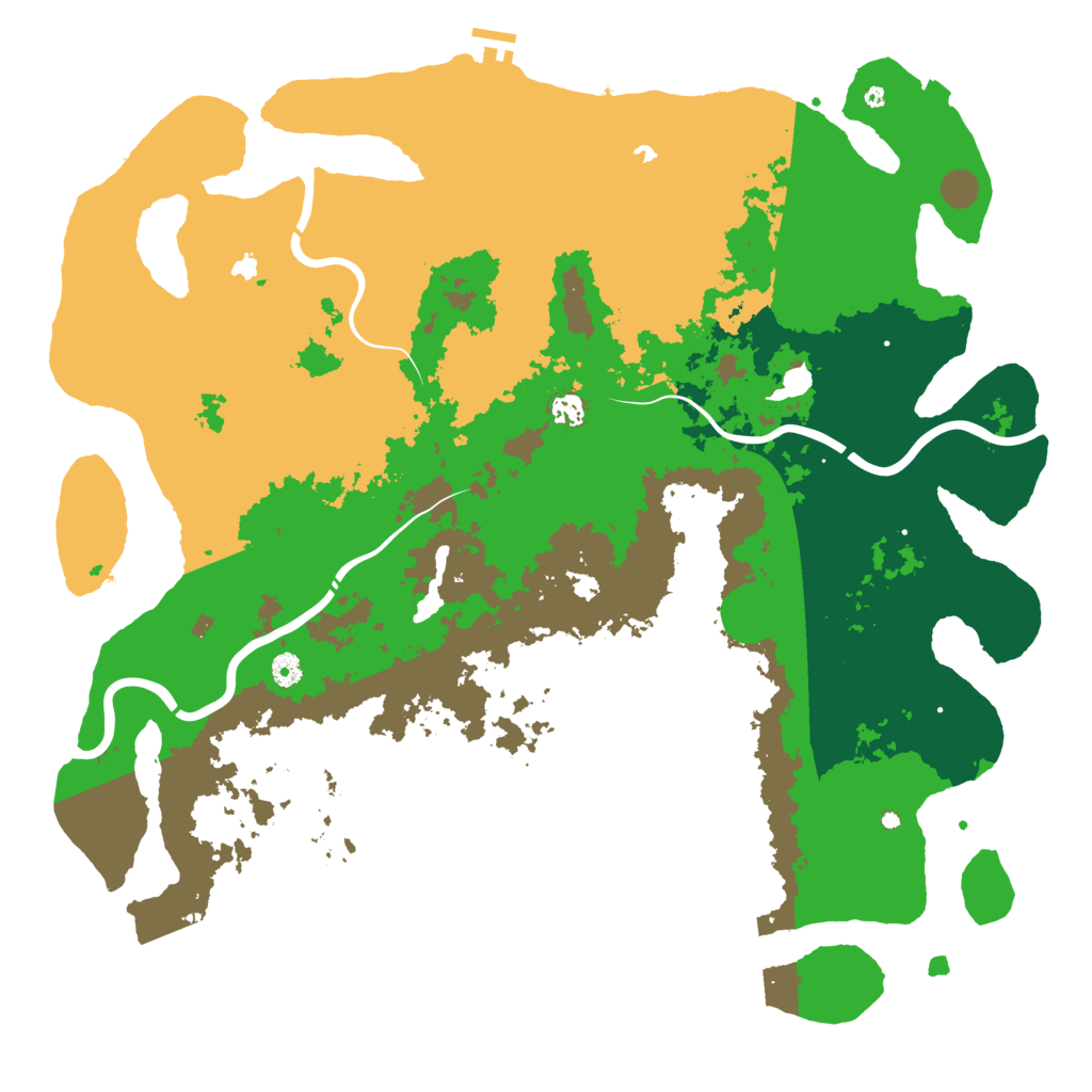 Biome Rust Map: Procedural Map, Size: 5000, Seed: 497336570