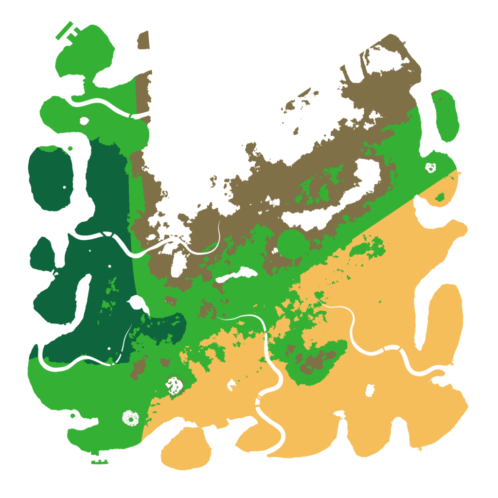 Biome Rust Map: Procedural Map, Size: 4500, Seed: 144568161
