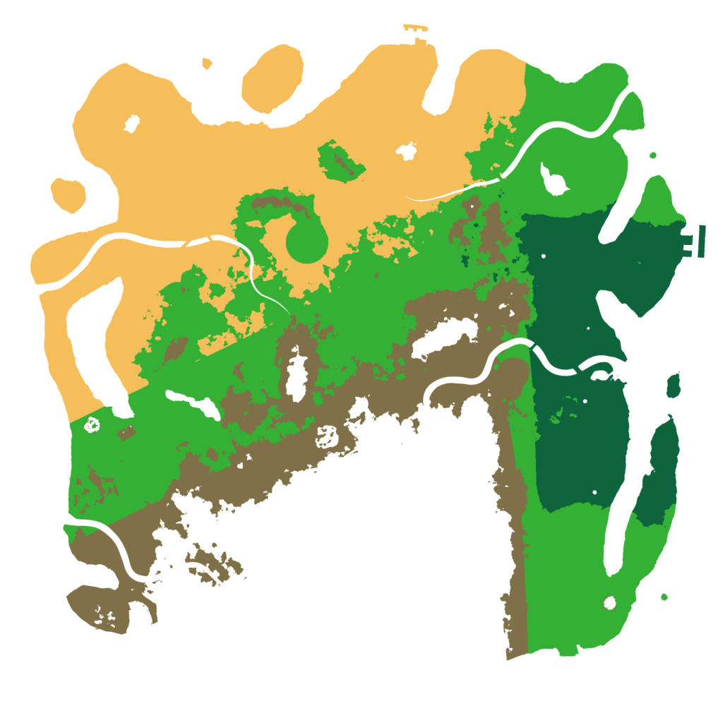 Biome Rust Map: Procedural Map, Size: 4500, Seed: 886740567