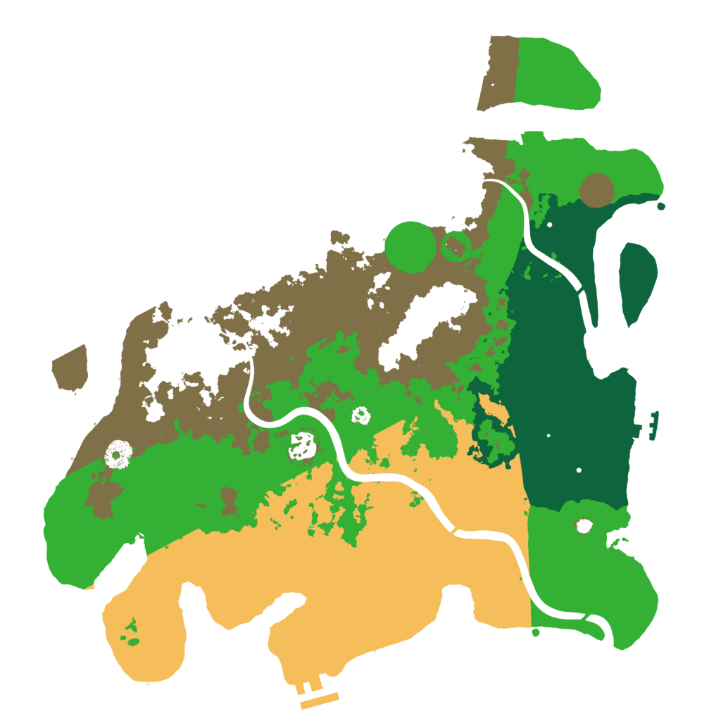 Biome Rust Map: Procedural Map, Size: 3750, Seed: 1021251229