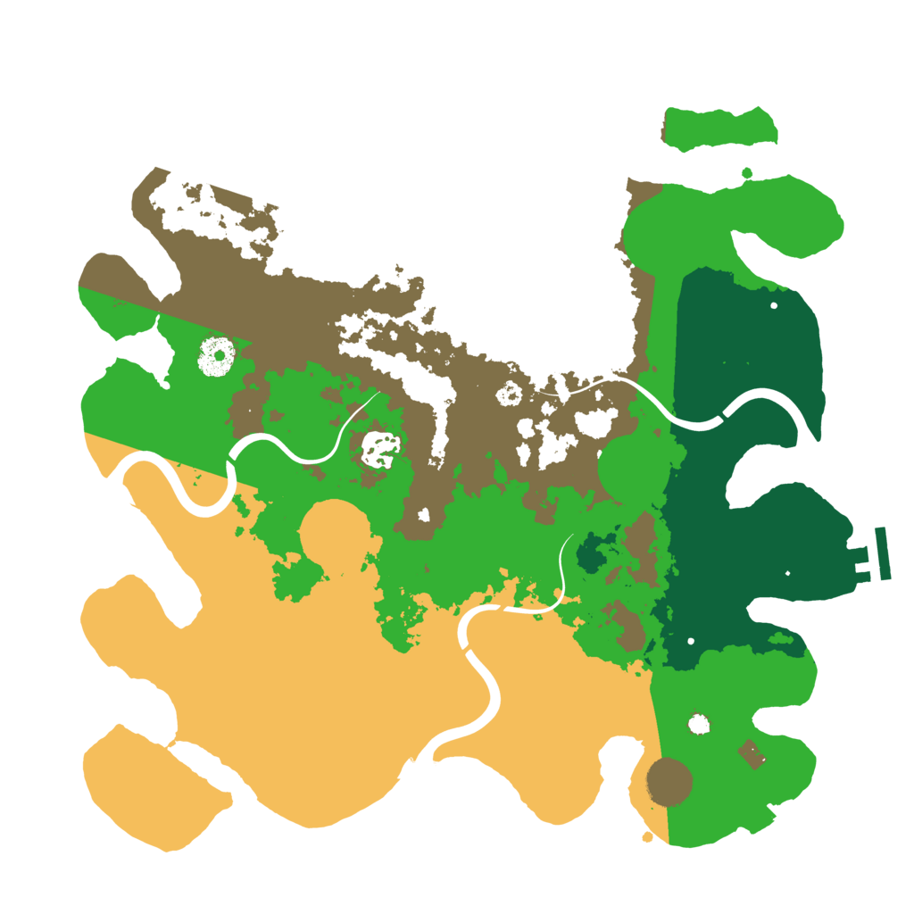 Biome Rust Map: Procedural Map, Size: 3500, Seed: 1845996667