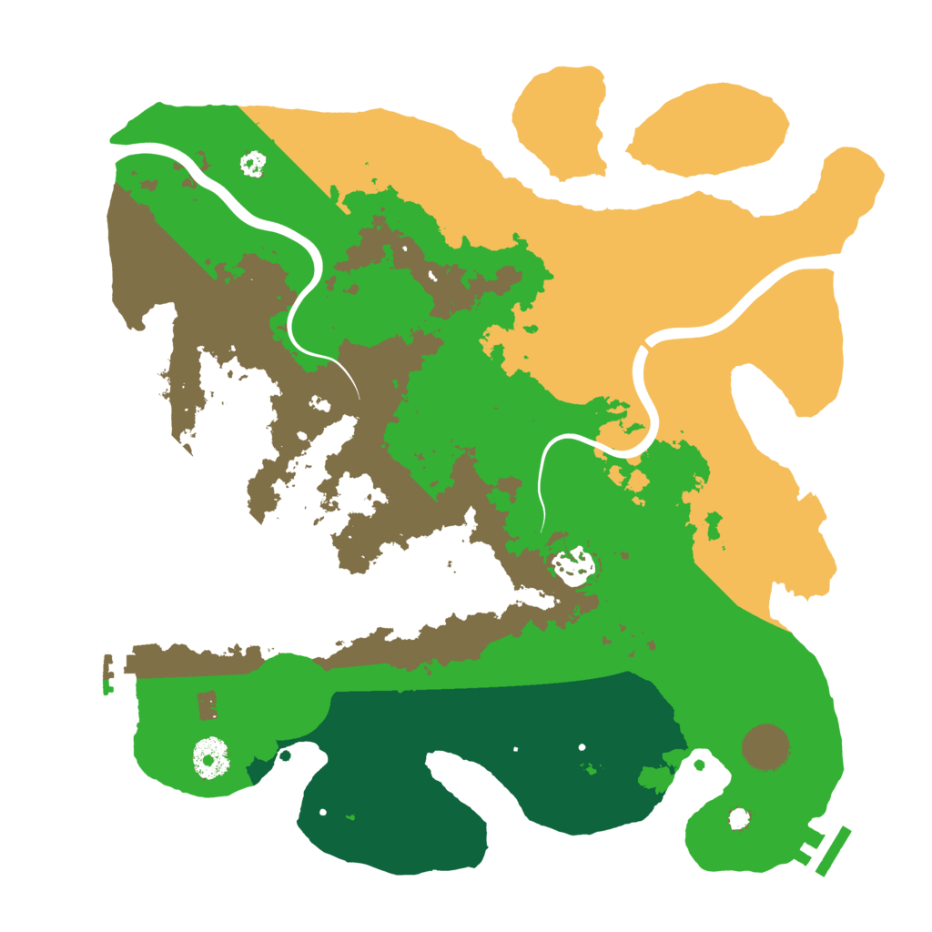 Biome Rust Map: Procedural Map, Size: 3500, Seed: 303713278