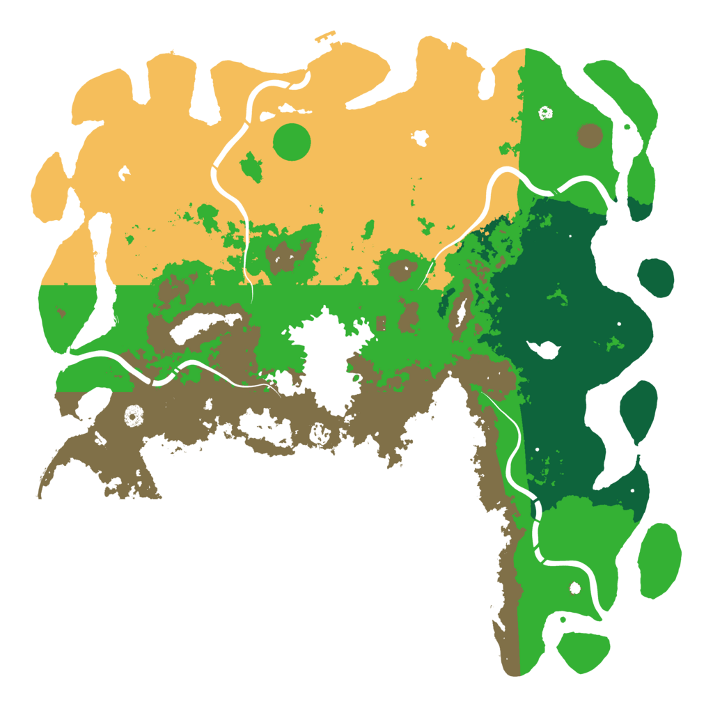 Biome Rust Map: Procedural Map, Size: 5000, Seed: 720144397