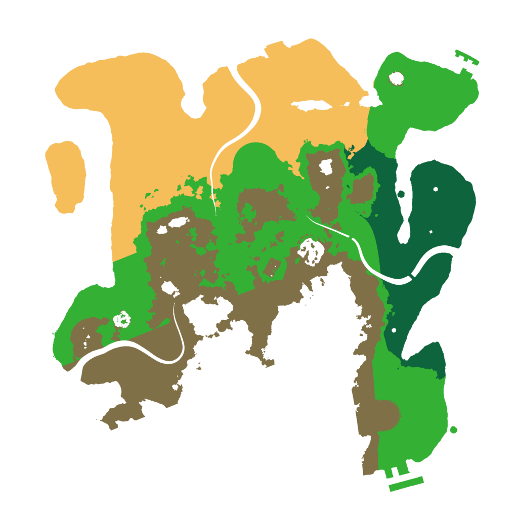 Biome Rust Map: Procedural Map, Size: 3000, Seed: 1880959745