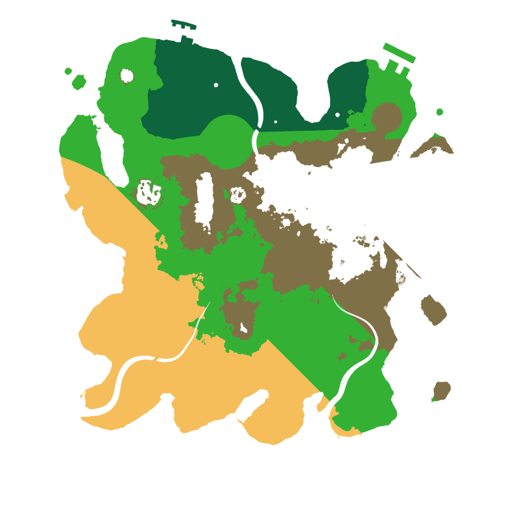 Biome Rust Map: Procedural Map, Size: 3000, Seed: 691346986