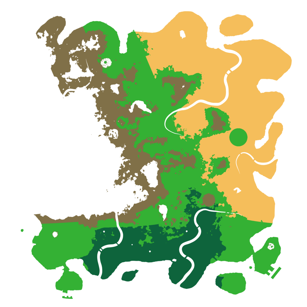 Biome Rust Map: Procedural Map, Size: 4500, Seed: 253948282