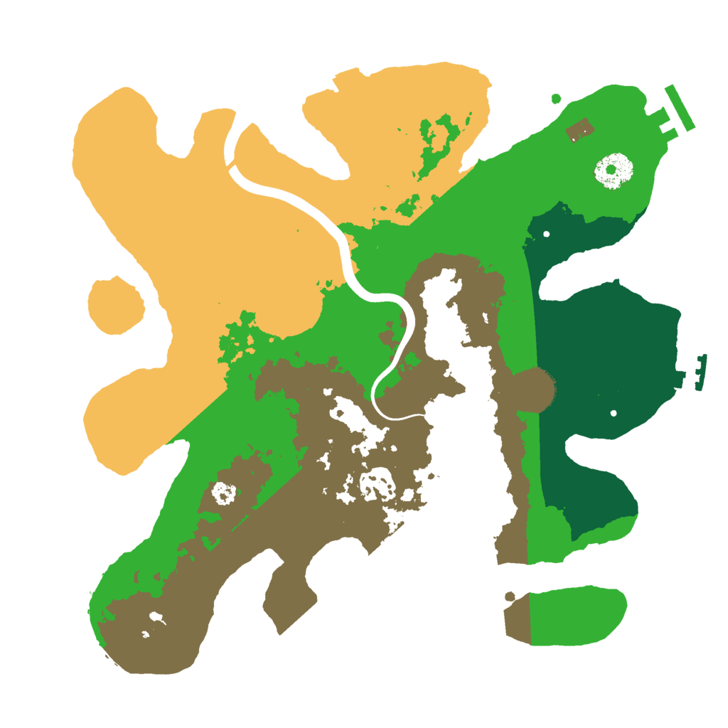 Biome Rust Map: Procedural Map, Size: 3000, Seed: 1561471080