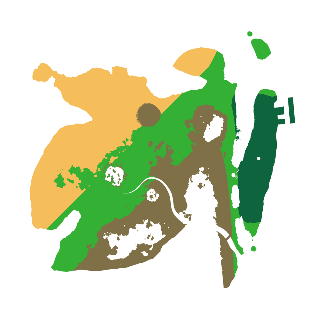 Biome Rust Map: Procedural Map, Size: 2500, Seed: 744831120