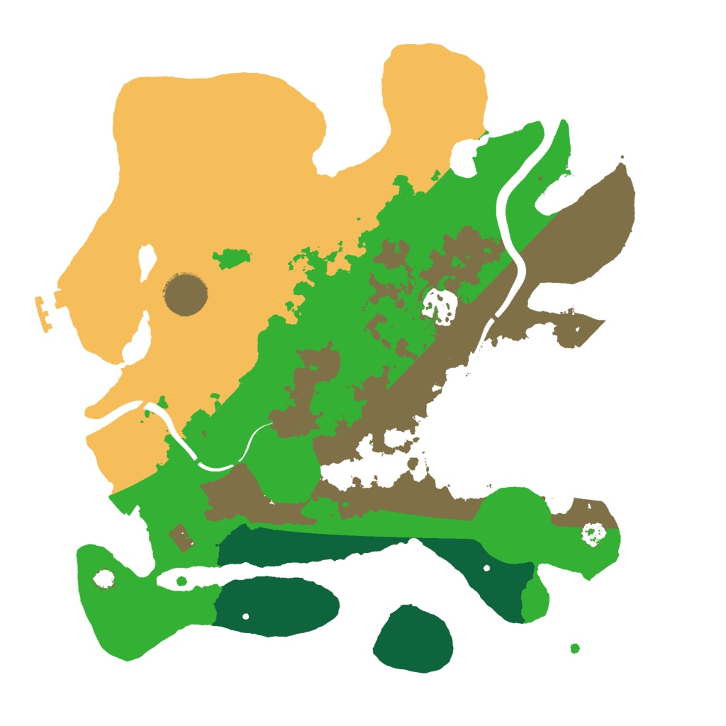 Biome Rust Map: Procedural Map, Size: 3000, Seed: 1246271377