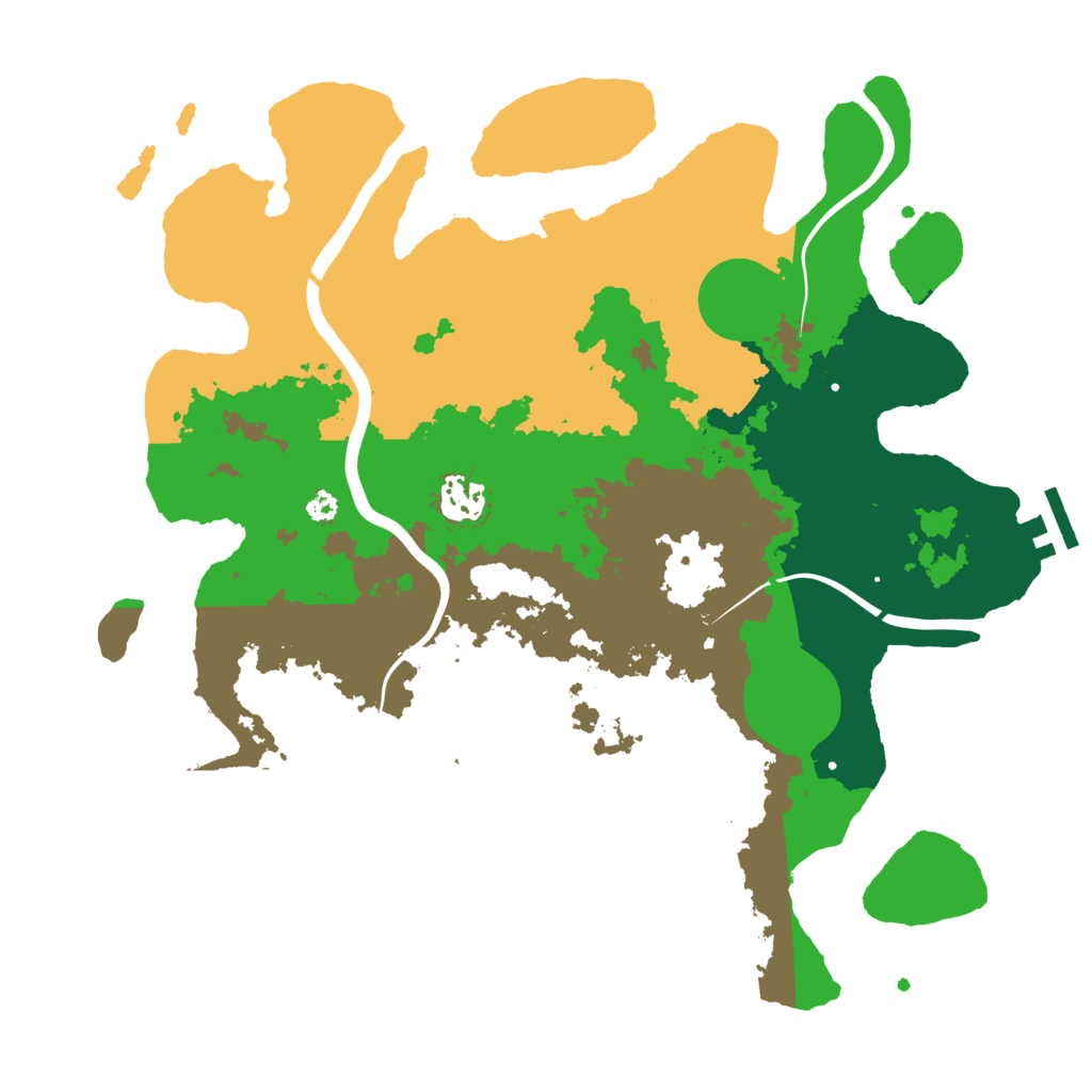 Biome Rust Map: Procedural Map, Size: 3500, Seed: 1581887631
