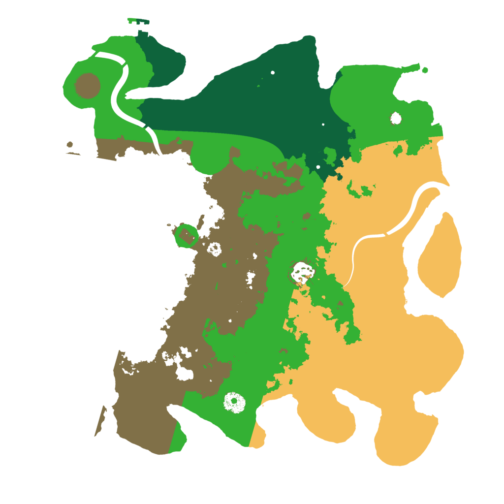 Biome Rust Map: Procedural Map, Size: 3500, Seed: 517675