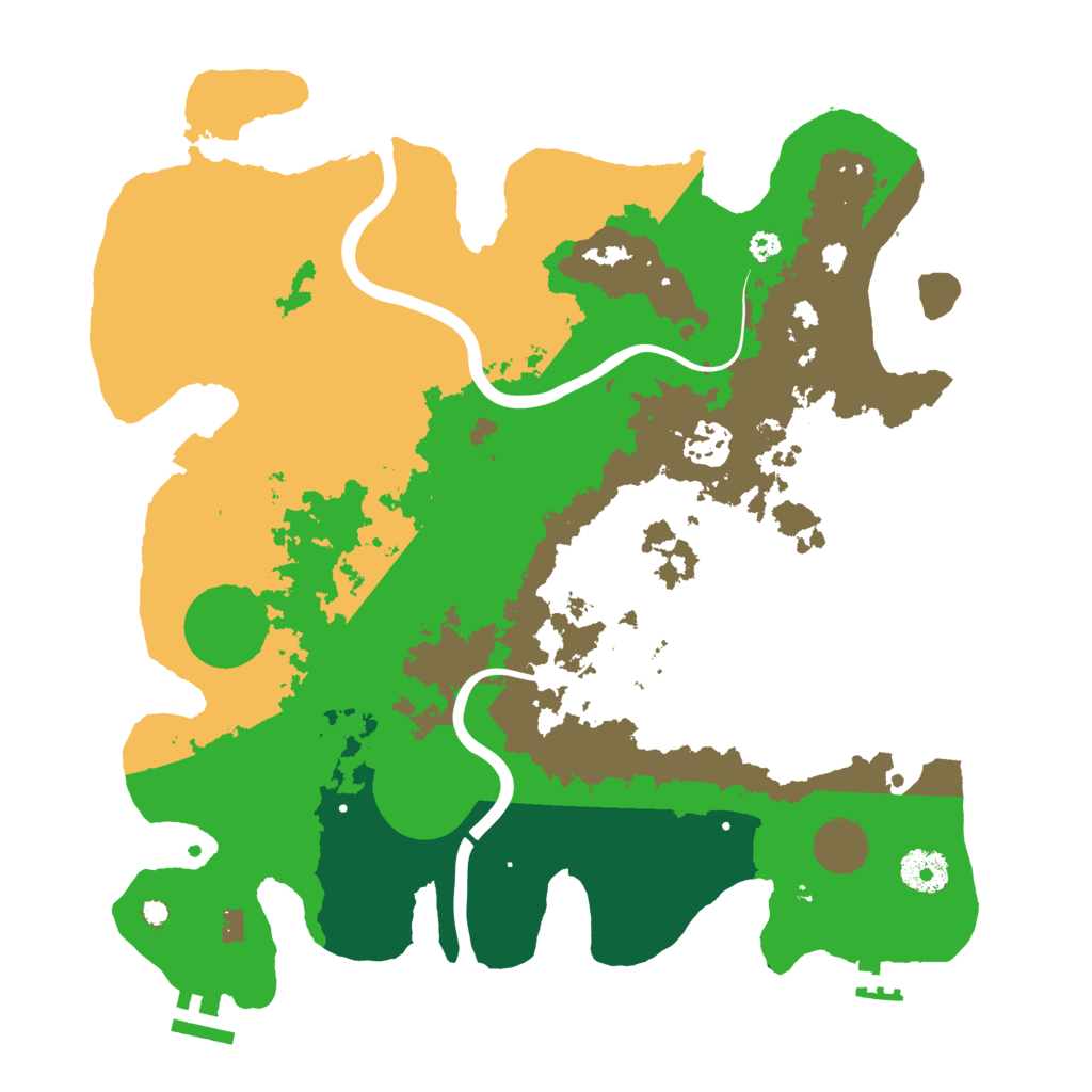 Biome Rust Map: Procedural Map, Size: 3500, Seed: 678311