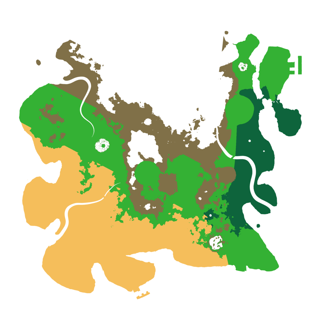 Biome Rust Map: Procedural Map, Size: 3500, Seed: 609568408
