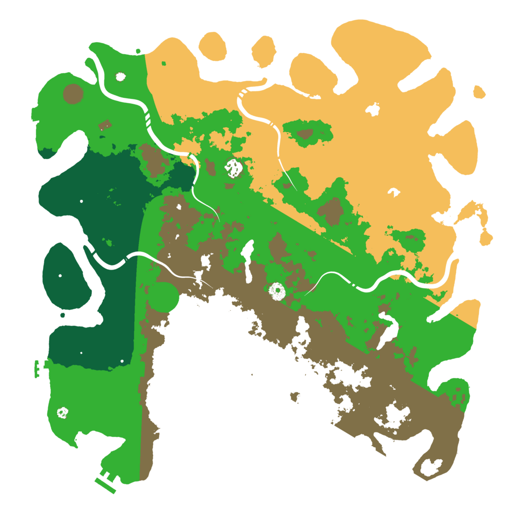 Biome Rust Map: Procedural Map, Size: 4500, Seed: 1351983540