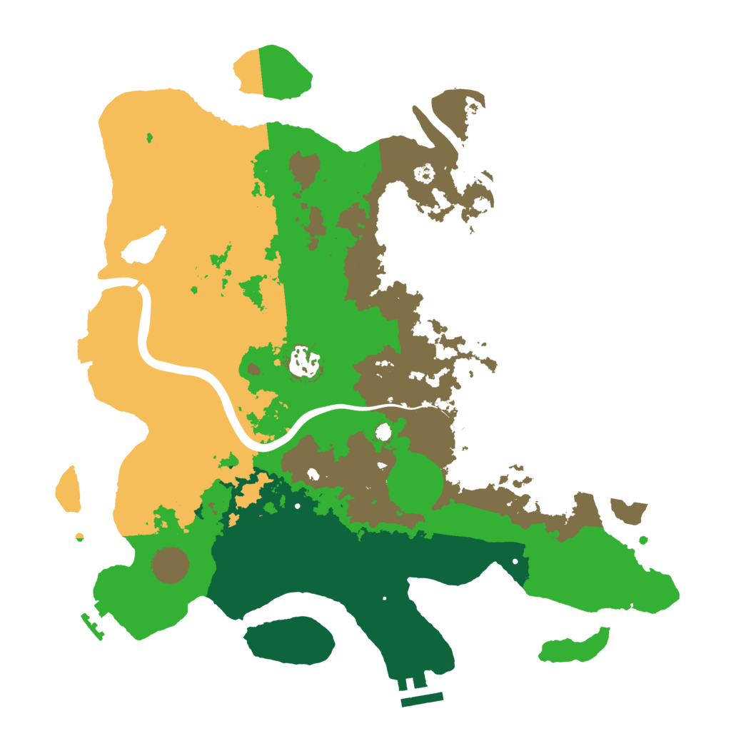 Biome Rust Map: Procedural Map, Size: 3500, Seed: 1757184394