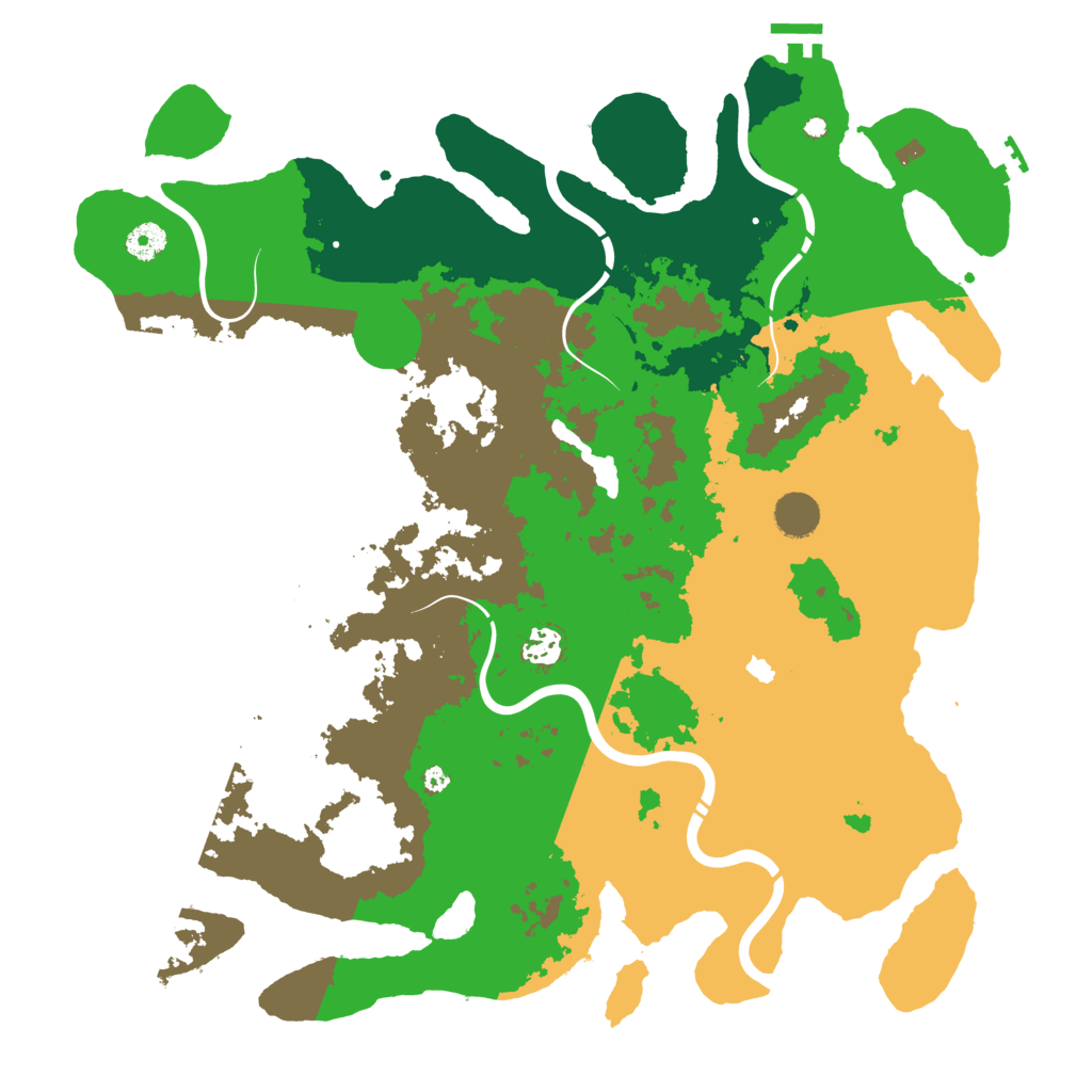 Biome Rust Map: Procedural Map, Size: 4250, Seed: 176632