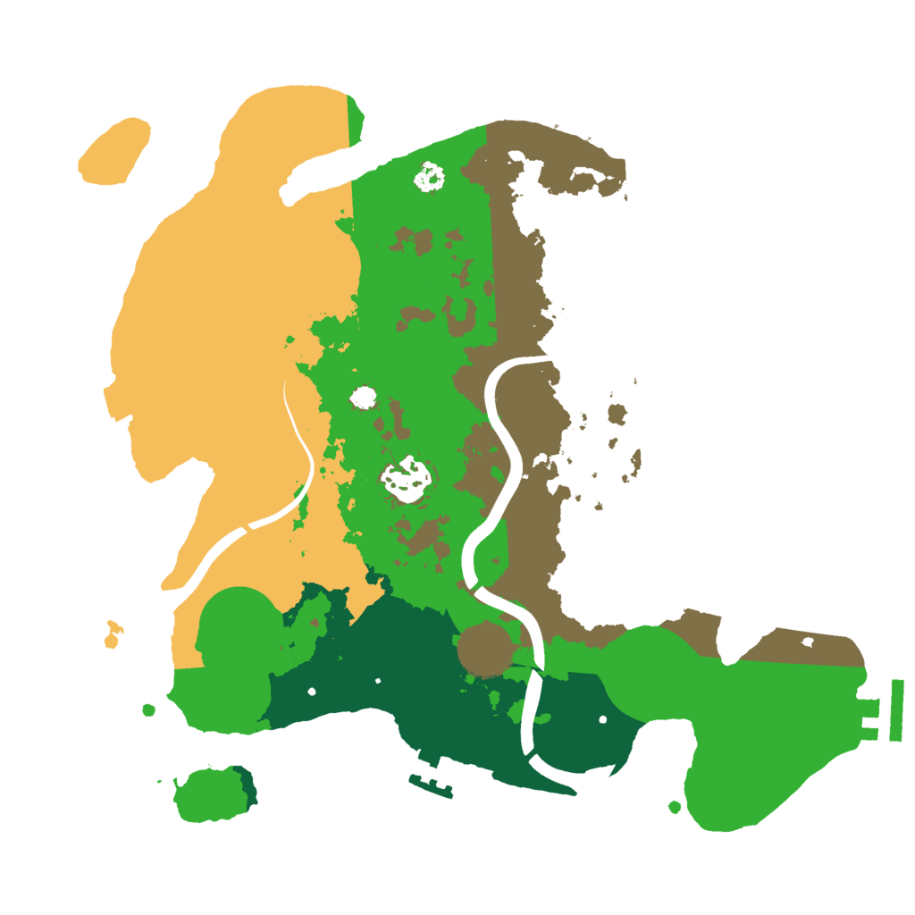 Biome Rust Map: Procedural Map, Size: 3000, Seed: 9302026