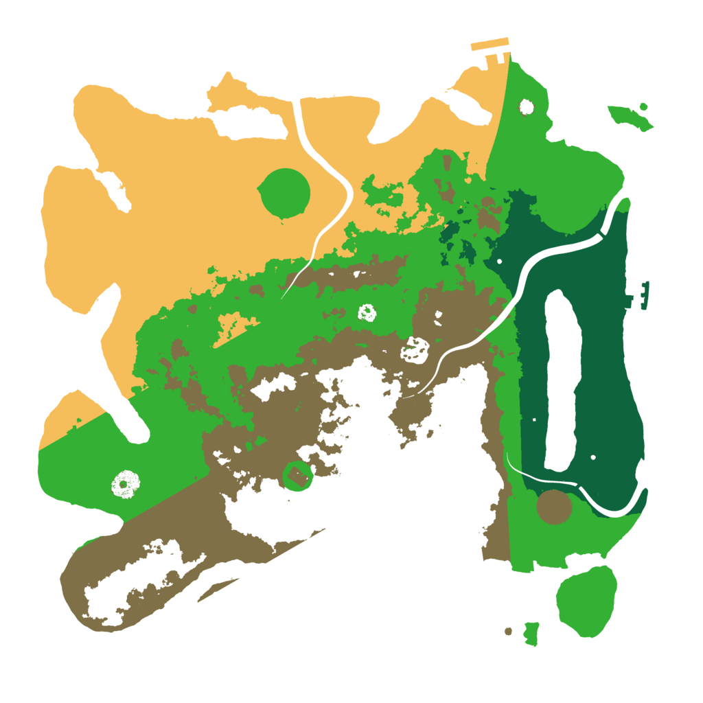 Biome Rust Map: Procedural Map, Size: 3750, Seed: 712223
