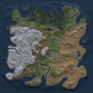 Thumbnail Rust Map: Procedural Map, Size: 4250, Seed: 771842122, 17 Monuments