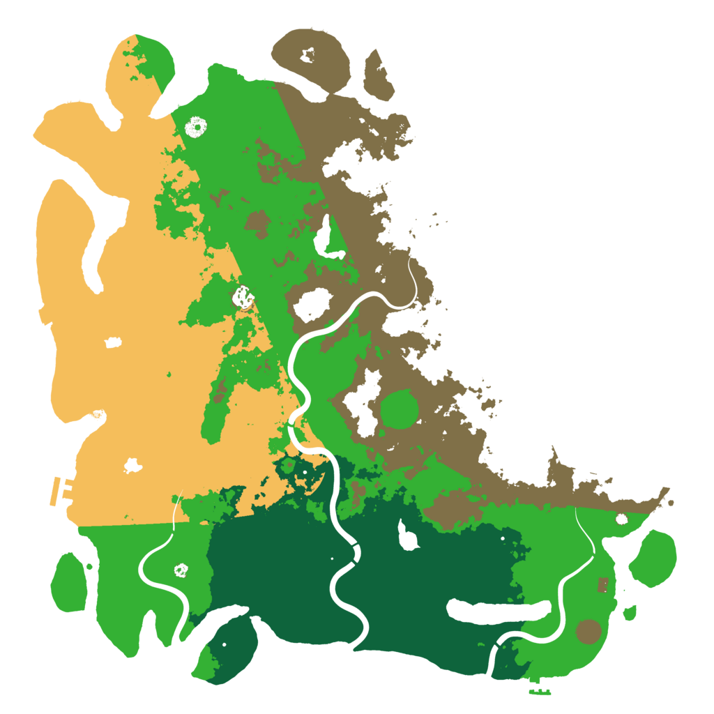 Biome Rust Map: Procedural Map, Size: 5000, Seed: 1477483784