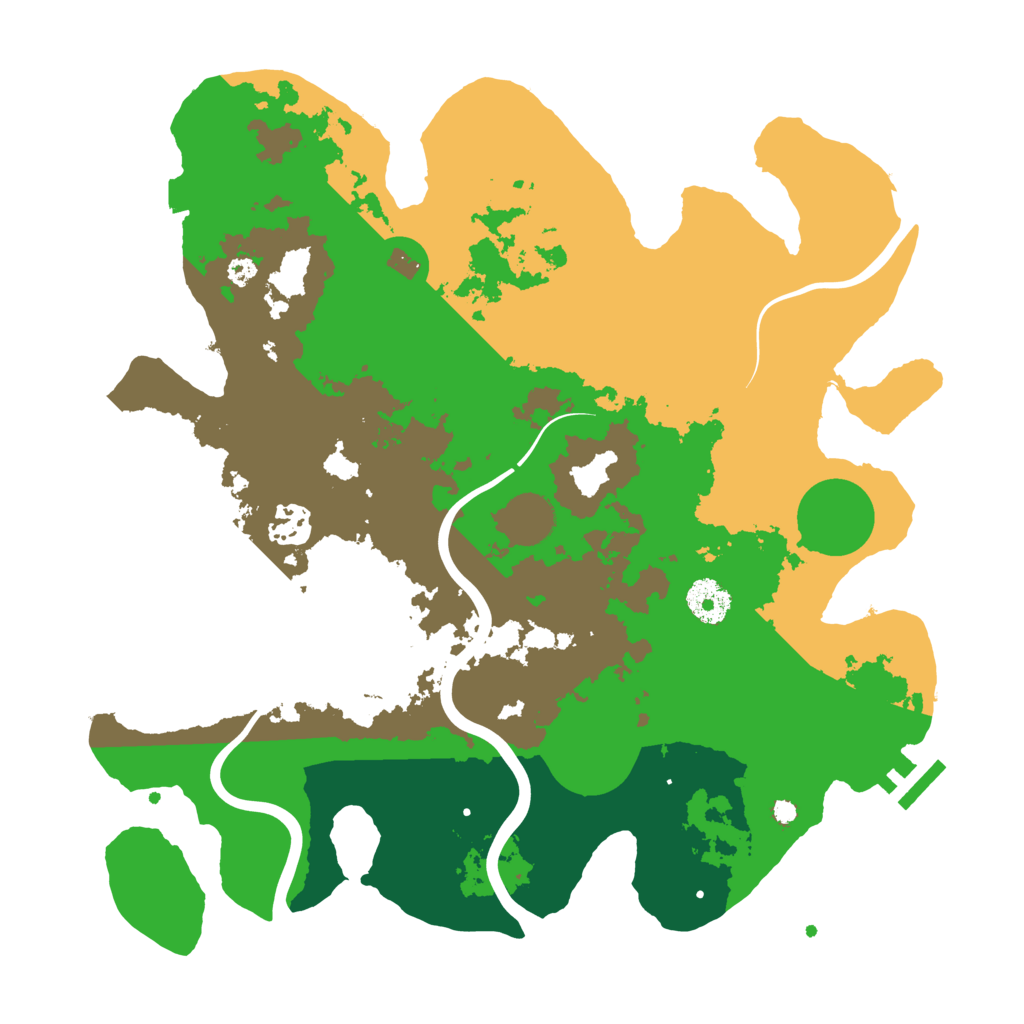 Biome Rust Map: Procedural Map, Size: 3500, Seed: 108205031