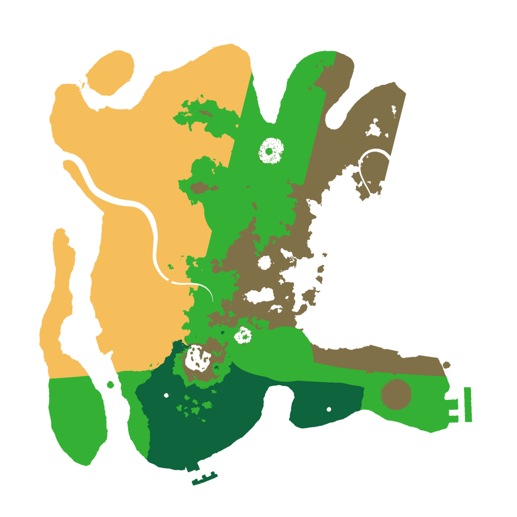 Biome Rust Map: Procedural Map, Size: 3000, Seed: 1019523590