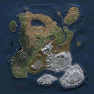 Thumbnail Rust Map: Procedural Map, Size: 2800, Seed: 540952, 12 Monuments