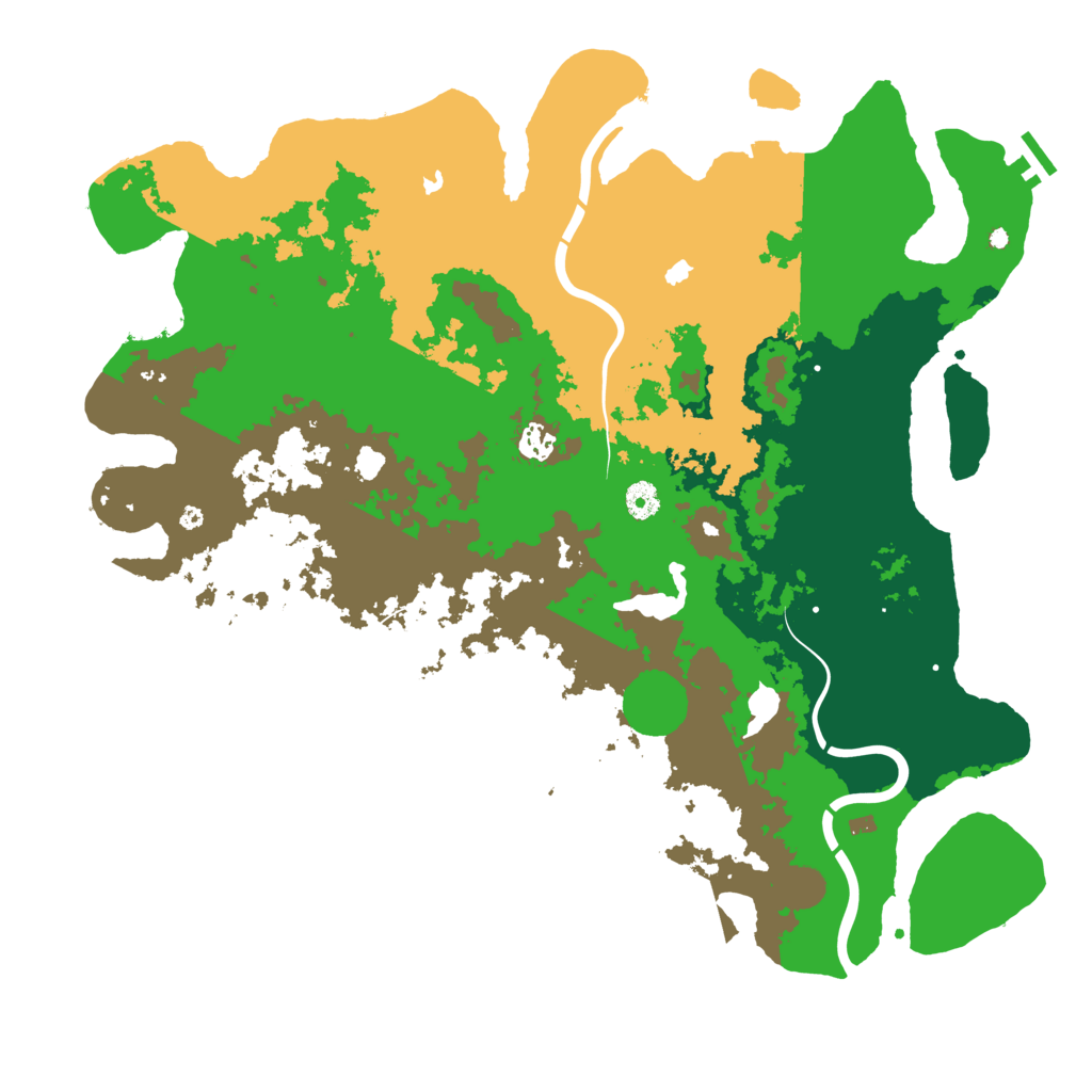 Biome Rust Map: Procedural Map, Size: 4500, Seed: 297